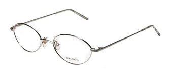 Vera Wang V08 Womens/Girls Designer Full-rim Classic Design Vision Care Hip Eyeglasses/Eyewear (49-18-140, Silver)