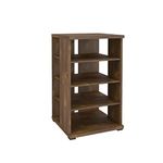 Nexera Jasper 4-Shelf Audio Tower Bookcase, Truffle