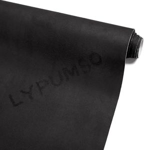 Lypumso Black Suede Fabric Wrap for Car Interior, 12in x 59in Self Adhesive Microfiber Fabric Easy Peel & Stick, Stretchable Suede Interior Wrap for Car Dash Console Headliner Door Home Decor