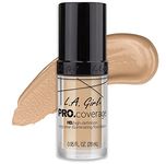 L.A Girl HD Pro Liquid Matte Foundation for Face Makeup - Fair, Full Coverage & Long Long-Lasting Glow, Super Lightweight & Sweatproof Infallible, Vegan & Cruelty-Free - 28ml