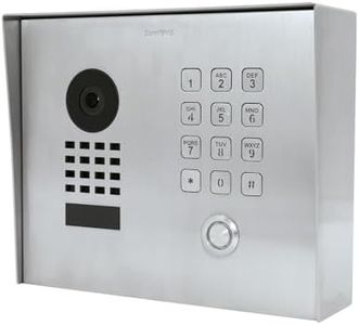 DoorBird IP Video Door Station D1101KH Classic, Surface-Mount, Stainless Steel V2A, Brushed, Surface-mounting