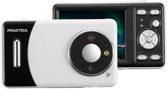 Praktica DZ13 Compact Digital Camera 13MP Dual CMOS Sensors, Wide-Angle Lens & 18x Zoom, Full HD Video