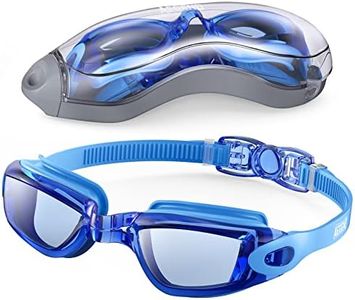 Aegend Swim Goggles, Swimming Goggles No Leaking Anti Fog UV Protection Triathlon Swim Goggles with Free Protection Case for Adult Men Women Youth Kids Child, Multiple Choice