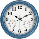 JENLYSTIME 13 Inch Outdoor Clock, W