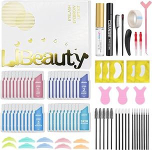 Libeauty Kit Rehaussement de Cils, 40 Pièces Rehaussement Cils, Lash Lift et Kit Brow Lift Sourcils, L'effet Dure 7 Semaines, pour Le Toilettage à Domicile et Salon