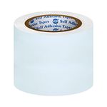 VCR White Duct Tape - 18 Meters in Length 96mm / 4" Width - 1 Roll Per Pack - Strong Book Binding Tape - Waterproof Heavy Duty Duct Tape