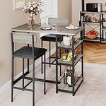 Amyove Dining Kitchen Set with 2 Up