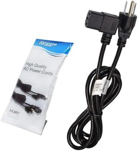 HQRP AC Power Cord Compatible with Samsung HP-T4254 HP-T4264 HP-T5034 HP-T5044 HP-T5054 HP-T5064 LN-23R71B LN-23R81B LN-26R71WD HDTV TV LCD LED Plasma Mains Cable