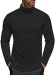Ekouaer Men's Turtleneck Long Sleeve Shirts Turtle Neck Basic Lightweight Undershirt Thermal Casual Sweater