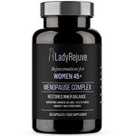 LadyRejuve Menopause Relief Supplements for Women | 60 Capsules | Includes Vitamins B6, B12, Ginseng, Sage Leaf & Zinc | for Hormone Balance & Rapid Rejuvenation | Vegan, Gluten & Dairy Free