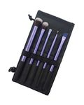 Puna Store Synthetic Bristle Makeup Brush Set with Storage Pouch - Purple, 5 Pieces, PSRT5PUR