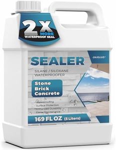 Concrete Stone Sealer Outdoor, Penetrating Concrete Driveway Sealer Spray, Masonry/Paver Siloxane Waterproofer, Paver Sealer, All Purpose Stone Sealer for Driveways, Brick, Cement Patio Pavers