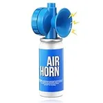 Saillong 1.4oz Marine Boat Air Horn, Loud Air Horns for Safety, Mini Small Blow Fog Bear Horn, Meet Coast Guard, Emergency Use for Marine Boating Sporting Events Outdoor Alarm (1 Pack,Blue)