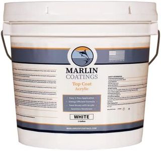 RV Roof Coating - Premium Acrylic Elastomeric Waterproof Sealant - Designed for Your RV, Camper, Trailer, Commercial Building…(White, 1 Gallon)