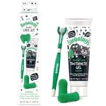 Bugalugs Dog Toothbrush and Toothpaste Kit Includes Cats & Dog Toothpaste, 2 x Finger Cat Toothbrush, 1 x Dog Toothbrush Dog Teeth Cleaning Products for Dog Plaque Remover & Dog Breath Freshener