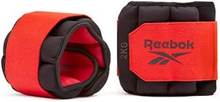 Reebok Unisex's Flexlock Ankle Weights, Black, 2 kg