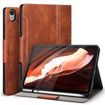 Antbox Case for iPad 10th Generation 10.9'' 2022 with Built-in Apple Pencil Holder Auto Sleep/Wake Function PU Leather Smart Cover for iPad 10th Gen 10.9 Inch (Brown)