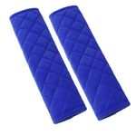 CHENGZI Universal Seat Belt Comfort Harness Pads,Soft Comfort Seat Belt Shoulder Strap Covers (Blue-A)