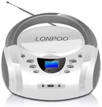 LONPOO CD Players Portable Boombox 