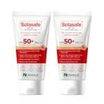 Regaliz Sunscreen SPF 50+ | Broad-Spectrum UVA & UVB Protection | Water-Resistant, Lightweight, and Non-Greasy Formula | Pack of 2