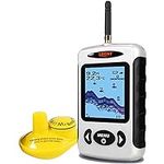 LUCKY Sonar Handheld Fish Finder Wireless Transducer Handheld Fish Finders Boat Kayak LCD Depth Finder Portable Display Sensor