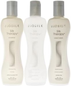 Biosilk Silk Therapy Trio for Unisex 3 Pc 7 oz Silk Therapy Shampoo, 7 oz Silk Therapy Conditioner, 7 oz and Silk Therapy Original