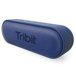 Tribit 2024 Version XSound Go Wireless Bluetooth 5.3 Speakers with Loud Stereo Sound & Rich Bass 16W,24H Playtime,150 ft Bluetooth Range,Outdoor Lightweight IPX7 Waterproof,Built-in Mic(Blue)