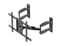 Monoprice 130345 Cornerstone Series Full-Motion Articulating TV Wall Mount Bracket for TVs 37in to 70in Max Weight 99lbs VESA Patterns Up to 600x400 Rotating, Black