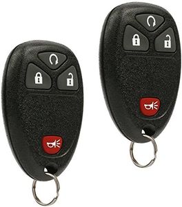 Car Key Fob Keyless Entry Remote fits Chevy Silverado Traverse Equinox Avalanche/GMC Sierra/Pontiac Torrent/Saturn Outlook Vue (OUC60270, OUC60221), Set of 2