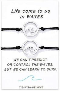 Jeka Wave Bracelets Friendship BFF Bracelets Matching Bracelets Set String Rope Jewelry Gift