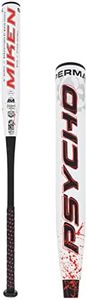 Miken Psycho 12'' SuperMax Dual Stamp Slow Pitch Softball Bat: MP12X MP12X 34'' 26 oz., White