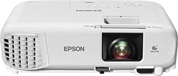 Epson EB-W49-3LCD projector - portable - 3800 lumens (white) - 3800 lumens (colour) - WXGA (1280 x 800) - 16:10 - LAN - white