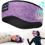 Sleep Headphones BluetoothSports Headband, Wireless Music Sleeping Headphones Sleep Eye Mask Earbuds for Side Sleepers Workout Running Insomnia Travel Yoga Office Women's Day Gift