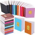 24 Pieces 1:12 Scale Miniatures Dollhouse Books Assorted Miniatures Books Dollhouse Mini Books Dollhouse Decoration Accessories Doll Toy Supplies for Boys Girls Pretend Play