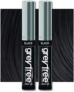 Root touch up Black Temporary hair color to cover gray hairlines, eyebrows, Mustache & Beards Greyfree 2 PACK (BLACK/NOIR)