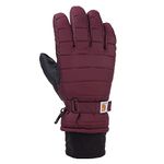 Carhartt Women's Quilts Insulated Breathable Glove with Waterproof Wicking Insert - Purple - Large