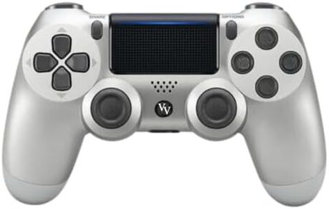 Venture Verse Wireless Controller made for PS4,Wireless Remote Control Compatible with Playstation 4/Slim/Pro,with Double Shock/Audio/Six-axis Motion Sensor(Silver)