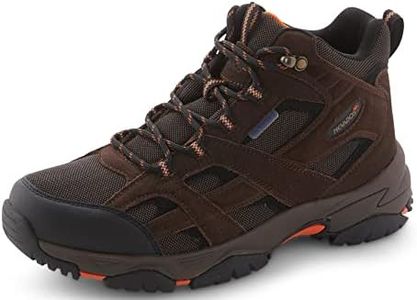 Nevados XP Men's Boomerang II Mid Waterproof Hiking Boots | Flexible & Lightweight for Trail, Walking, Summer Outdoors | Comfortable w/Memory Foam | Rugged Carbon Rubber Sole, Chocolate Brown, 10