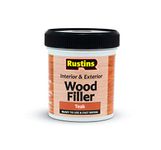 Rustins AWOOT250 Acrylic Wood Filler, Teak, 250 ml- Multi-Purpose Wood Repair Compound for Cracks, Gaps, & Surface Imperfections – Quick-Drying, Sandable, & Paintable for Interior & Exterior Use