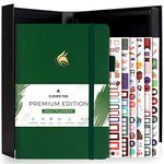 Clever Fox Planner Daily Premium Edition – Undated Luxurious Daily Planner with Hourly Schedule, Personal Organizer, Productivity & Goal Journal, Start Anytime, A5-sized, Lasts 6 Months - Forest Green