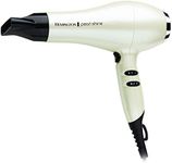 Remington Pearl Shine Hair Dryer, AC2405AU, Salon Professional Styling, 2000W (AU Plug) Turbo Power Fan for Fast Drying, Tourmaline Ceramic Technology Prevents Frizz, White