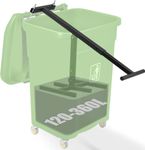 NEWTRY Manual Rubbish Press Waste Compactor with Adjustable Handle for Space-saving in Wheelie Bin Trash Can,Steel