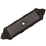 10 Pack - Cosmas 9467ORB Oil Rubbed Bronze Cabinet Hardware Knob Backplate/Back Plate