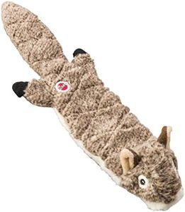 Ethical Pets Squirrel Mini Skinneeez Extreme Stuffingless Quilted Dog Toy, 14"