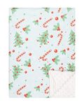 Minky Baby Bed Blanket Newborn Mink Blanket Double Layer with Dotted Backing (Christmas 3)