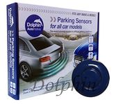 Dolphin Automotive DPS400 Reverse Parking Sensors Auto Express Award Winning In 32 Colours 4 Ultrasonic Radar Sensors Kit Audio Alert System Matt & Gloss Black +30 More Colours (Sky Blue)