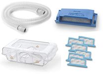 Philips Respironics Dreamstation Cpap & BIPAP Supplies Bundle - Standard CPAP Tube-15mm (Qty-1)/Water Tank (Qty-1)/Reusable Pollen Filter(Qty-1)/Disposable Ultra Fine Filters(Qty-6)