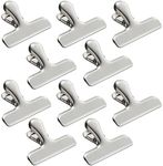 10 Pack Metal Chip Clips for Food Storage, Stainless Steel Bag Clips for Kitchen Supplies (3 Inches)