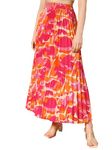 KZULLY Crepe Western Skirt Orange