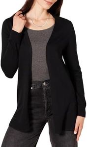 Amazon Essentials Women's Lightweight Open-Front Cardigan Sweater (Available in Plus Size), Black, 1X